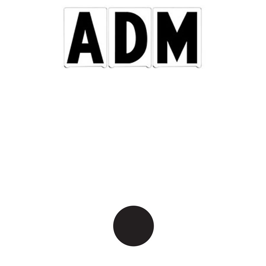 6"(H) Black ADM Font Period Gemini Pronto Changeable Copy