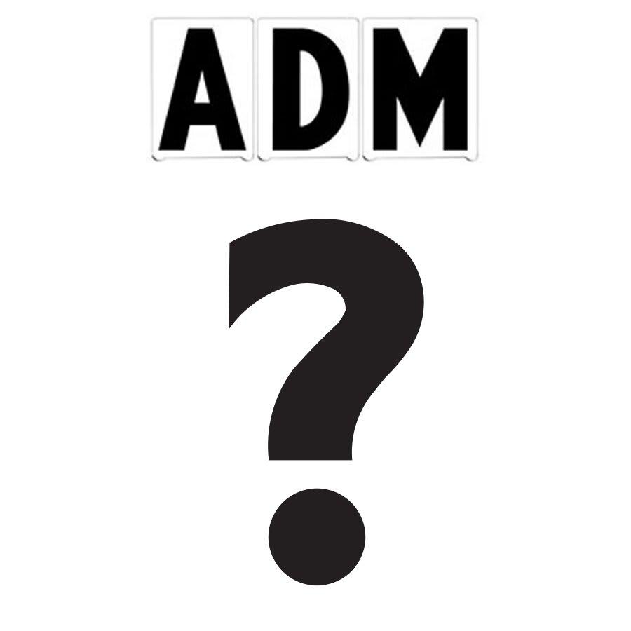 8"(H) Black ADM Font Question Mark Gemini Pronto Changeable Copy