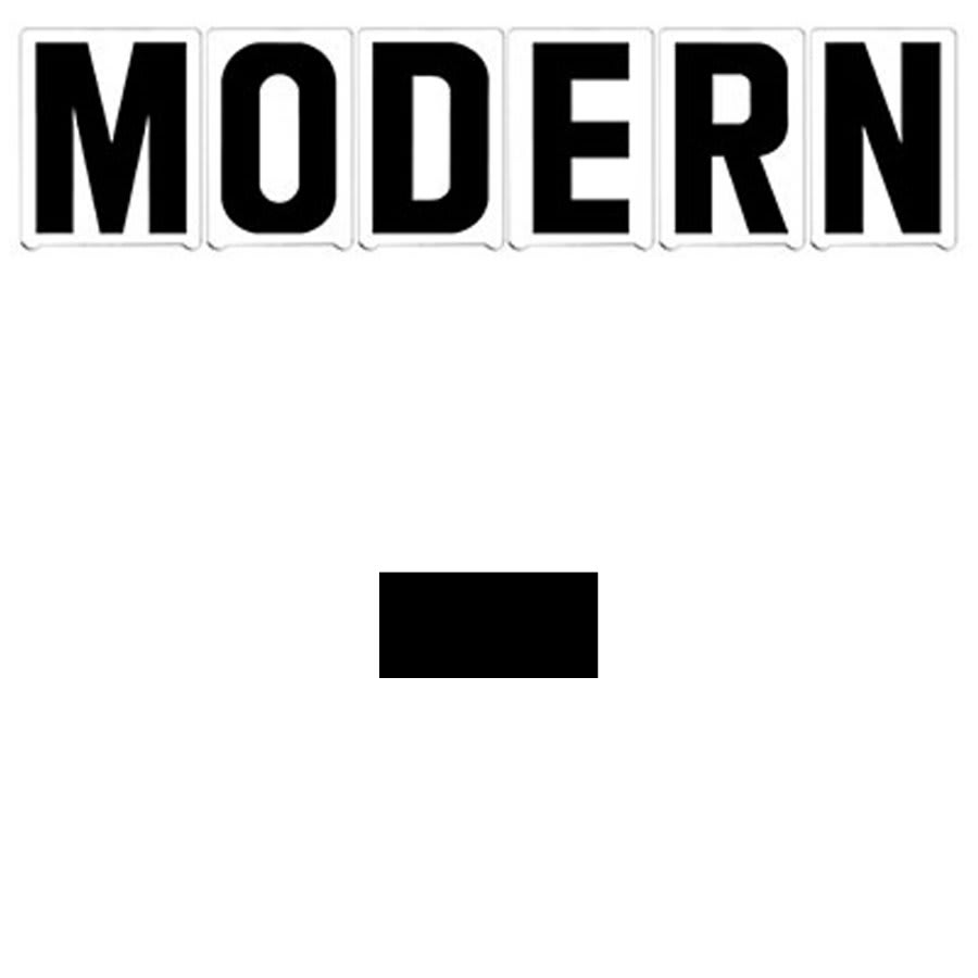 8"(H) Black Modern Font Dash Gemini Pronto Changeable Copy