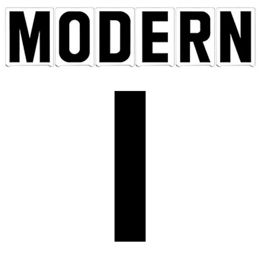 8" on 9"(H) Black Modern Font Number 1 Gemini Pronto Changeable Copy