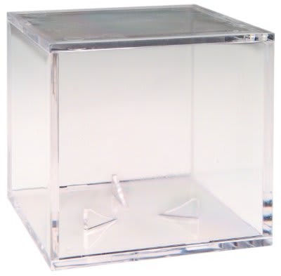 UV Baseball BallQube Display Case with Grandstand Holder