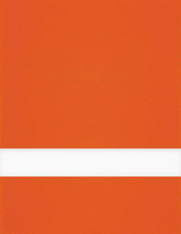 Undersize 1/16" Orange/White Matte Duets Rotary Indoor Plastic