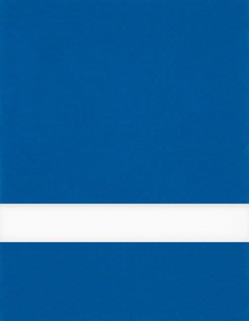 12" x 24" x 1/16" Sapphire/White Matte Duets Rotary Indoor Plastic