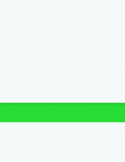 12" x 24" x 1/16" White/Spring Green Matte Duets Rotary Indoor Plastic