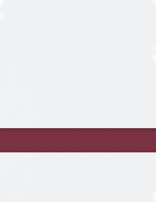 12" x 24" x 1/16" White/Maroon Matte Duets Rotary Indoor Plastic