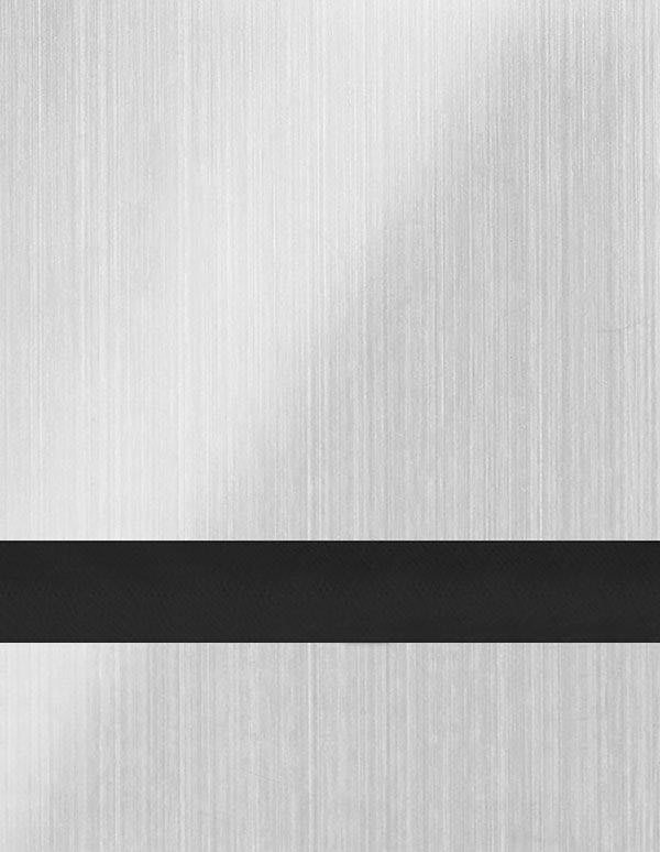 Undersize 1/16" Brushed Silver/Black Duets Rotary Indoor Metal Plastic