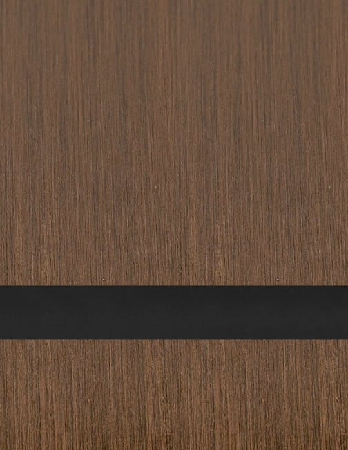 24" x 49" x 1/16" Deep Bronze/Black Duets Rotary Indoor Metal Plastic