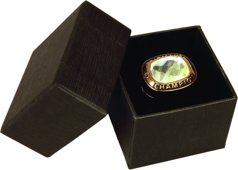 2" x 2" x 1 1/2" Black Ring Presentation Box