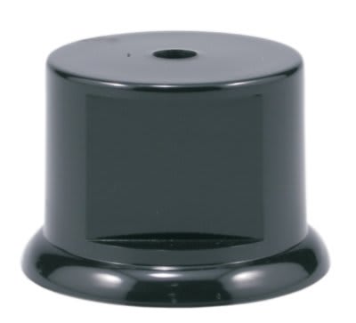 2" Black Weighted Round Plastic Base