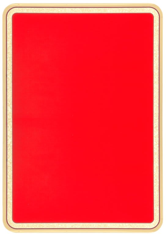 7" x 10" Red/Gold Brass Plated Steel Rounded Corner Plaque Plate