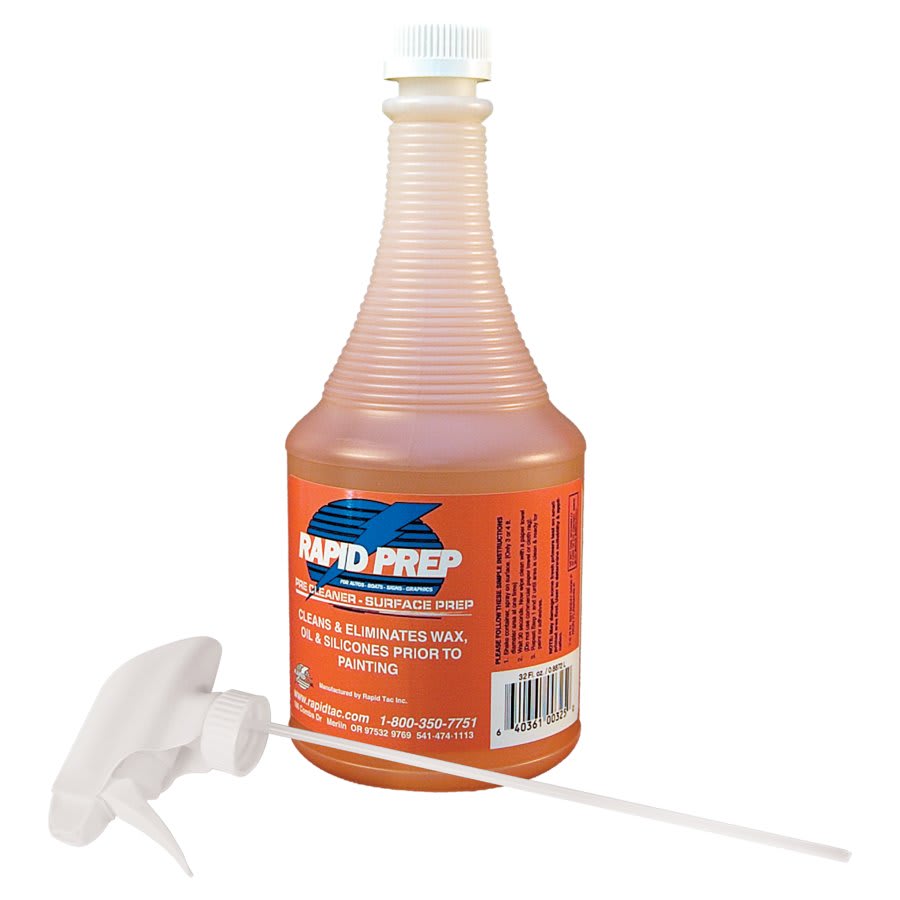 Rapid Tac Rapid Prep Surface Prep with Spray Nozzle, 32 oz.