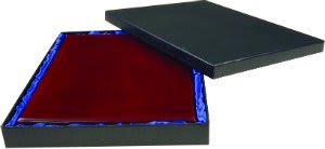 10 1/2" x 13" Black Regal Plaque Presentation Box with Satin Lining