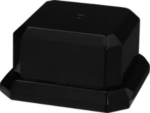 5" X 2 1/2" Black Royal Piano Finish Cup Base