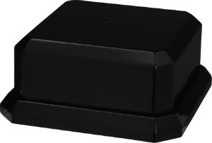 6" x 2 1/2" Black Royal Piano Finish Cup Base