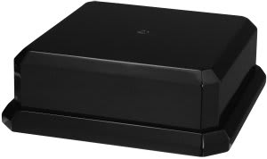 8" x 2 1/2" Black Royal Piano Finish Cup Base