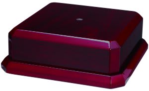 8" x 2 1/2" Rosewood Royal Piano Finish Cup Base