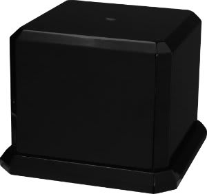 7" x 5 1/2" Black Royal Piano Finish Cup Base