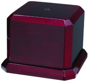 6" x 4 1/2" Rosewood Royal Piano Finish Cup Base