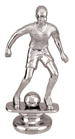 5" Silver Female Soccer Figure