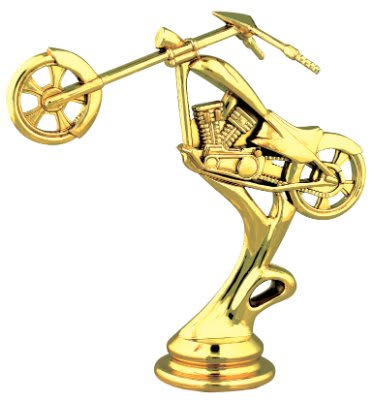 4 1/4" Chopper Motorcycle Figure