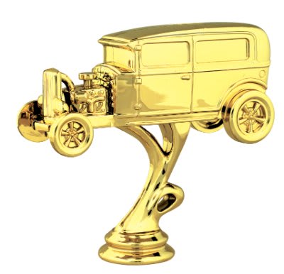 4 1/4" Hot Rod with Open Hood Figure