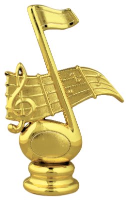 4 1/2" Music Note Figure