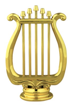 4" Music Lyre Figure