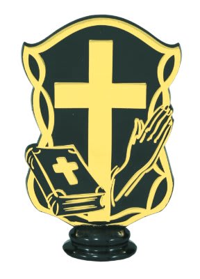 5" Black/Gold Cross Figure