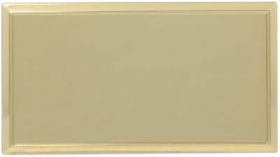 3" x 1 1/2" Gold Square Corner Plastic Badge Frame