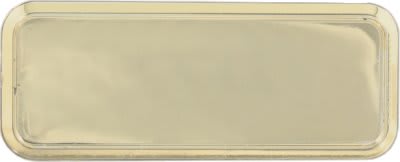 3" x 1" Gold Round Corner Plastic Badge Frame