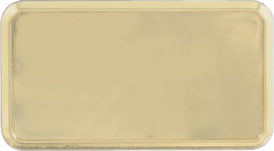 3" x 1 1/2" Gold Round Corner Plastic Badge Frame