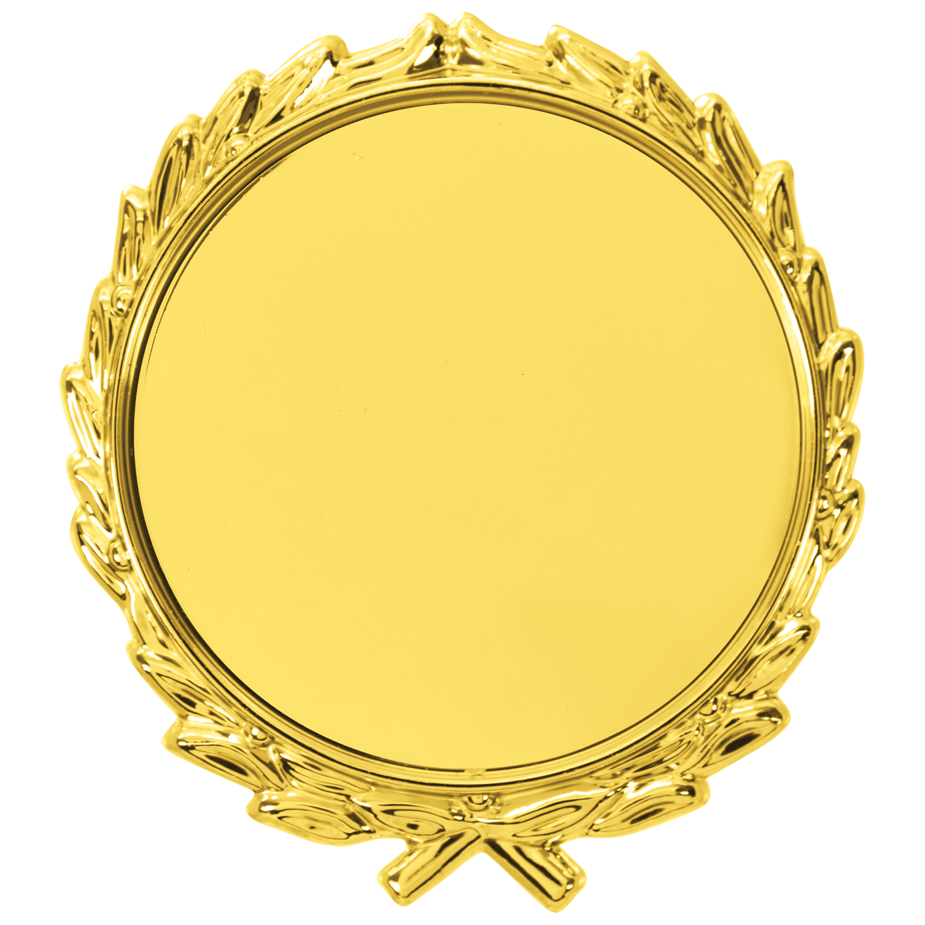 2 3/4" Gold Plaque Mount with 2" Insert Holder