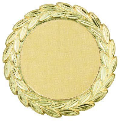 2 7/8" Gold Plaque Mount with 2" Insert Holder