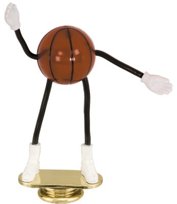5" Basketball Bendable Trophy Dude Figure