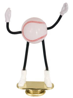 5" Baseball Bendable Trophy Dude Figure