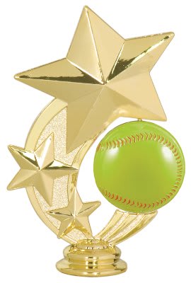 5" Softball 3-Star Spinning Figure