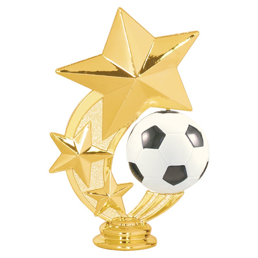5" Soccer 3-Star Spinning Figure
