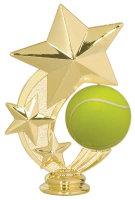 5" Tennis 3-Star Spinning Figure