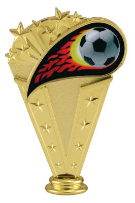 6" Color Soccer Flame Figure