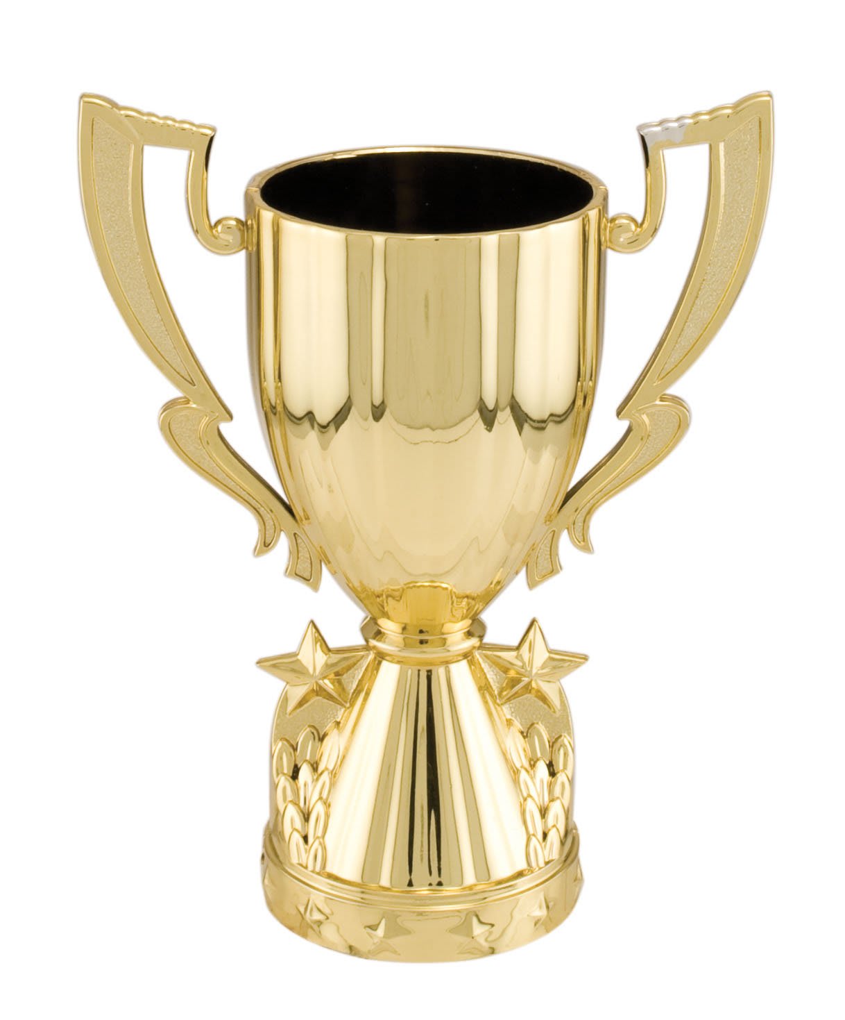 5" Gold Plastic Cup with Stars