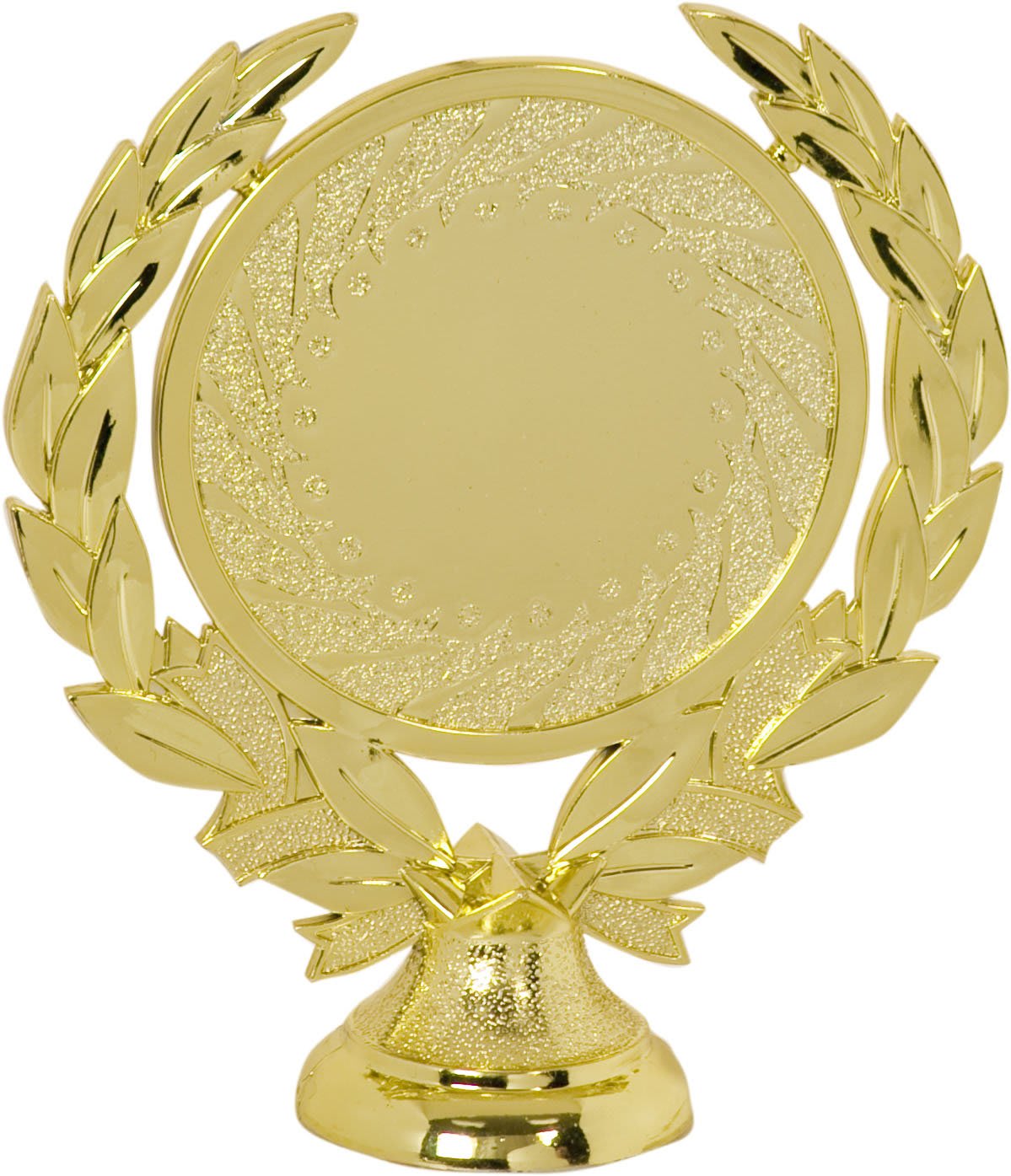 5" Gold Round Wreath 2" & 2 3/4" Insert Holder