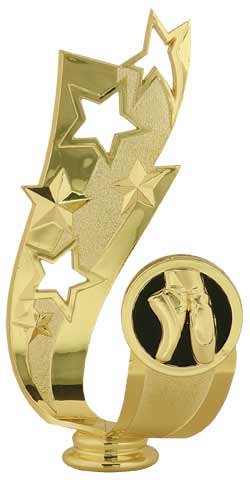 6" Dance Offset Ribbon Figure