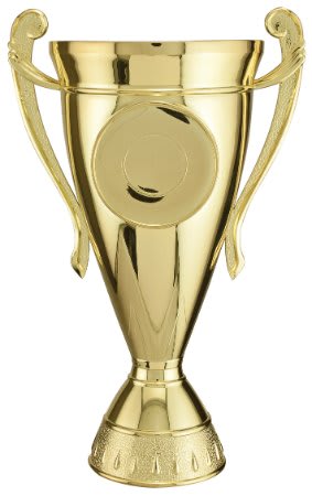 8 1/2" Gold Plastic Cup with 2" Insert Holder