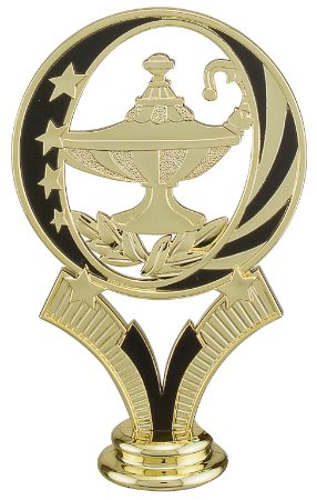 5" Gold/Black Lamp of Knowledge MidNite Star Figure