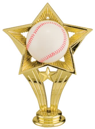 5" Color Baseball Open Star Figure