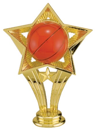 5" Color Basketball Open Star Figure