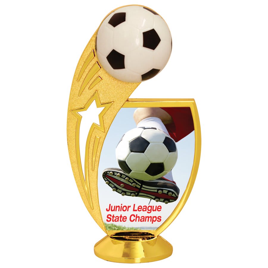 6" Soccer Sublimatable Insert Holder Figure