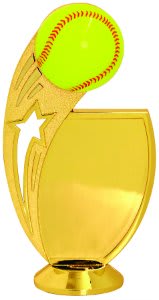 6" Softball Sublimatable Insert Holder Figure