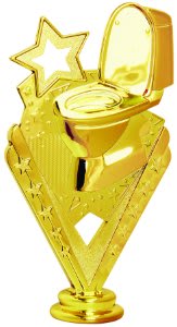 6" Toilet Bowl Action Figure