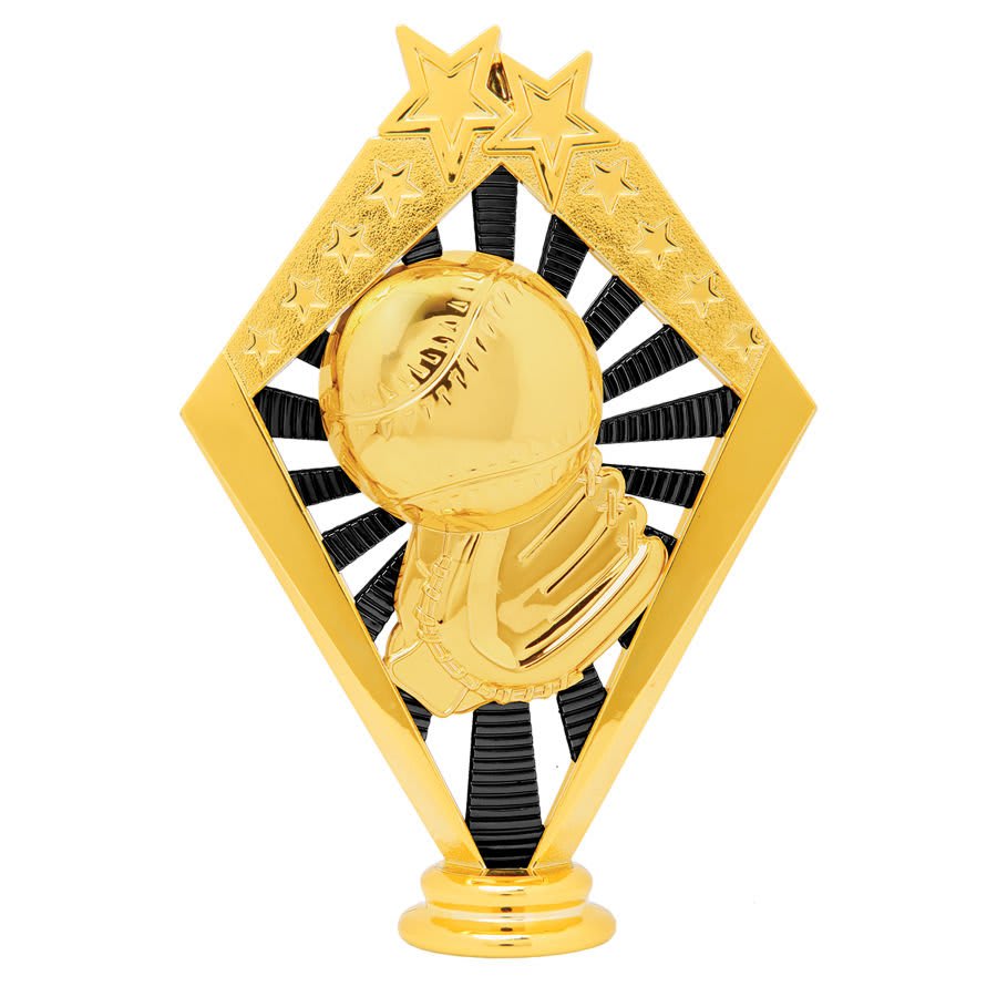 6" Gold & Black Baseball / Softball Sunrise Figure